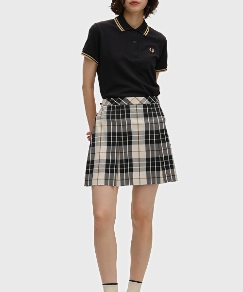 FRED PERRY(フレッドペリー)の「【先行予約受付中】Tartan Skirt/タータンチェックスカート(スカート・レディース・ベージュ・6/8/10)」の2枚目の写真