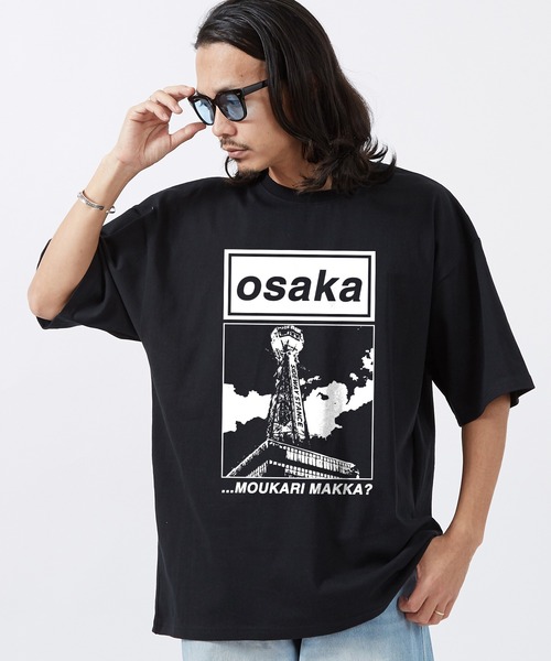 En serio TOKYO(エンソリオトーキョー)の「【SIDEWAYSTANCE】OSAKAフォト半袖Tシャツ 70503(Tシャツ/カットソー・メンズ・ブラック・SMALL/MEDIUM)」の1枚目の写真