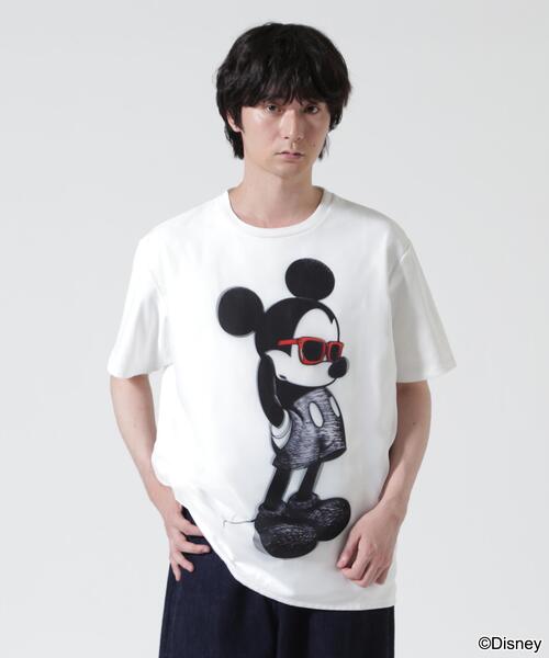 TRIPPY ART(トリッピーアート)の「TRIPPY ART(トリッピーアート) SUNGLASS MICKEY 3D TEE / サングラスミッキー3D Tシャツ(Tシャツ/カットソー・メンズ・ホワイト・M/S/L)」の1枚目の写真