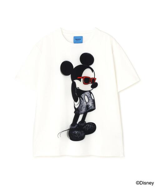 TRIPPY ART(トリッピーアート)の「TRIPPY ART(トリッピーアート) SUNGLASS MICKEY 3D TEE / サングラスミッキー3D Tシャツ(Tシャツ/カットソー・メンズ・ホワイト・M/S/L)」の12枚目の写真