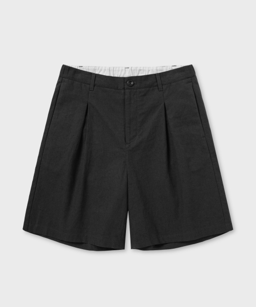 NONBLANK(ノンブランク)の「ワイドフィットリネンハーフパンツ_DARK GREY(その他パンツ・レディース・その他・X-LARGE/LARGE/MEDIUM/SMALL)」の13枚目の写真