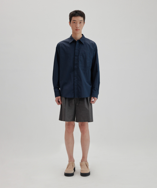 NONBLANK(ノンブランク)の「ワイドフィットリネンハーフパンツ_DARK GREY(その他パンツ・レディース・その他・X-LARGE/LARGE/MEDIUM/SMALL)」の5枚目の写真