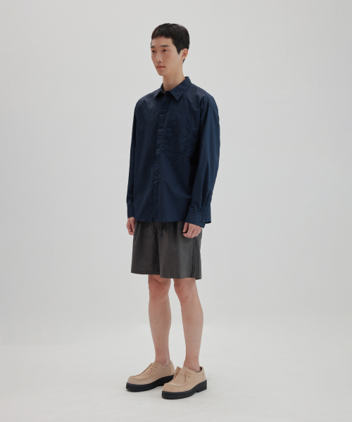 NONBLANK(ノンブランク)の「ワイドフィットリネンハーフパンツ_DARK GREY(その他パンツ・レディース・その他・X-LARGE/LARGE/MEDIUM/SMALL)」の4枚目の写真