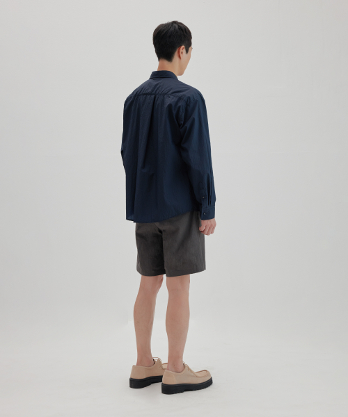 NONBLANK(ノンブランク)の「ワイドフィットリネンハーフパンツ_DARK GREY(その他パンツ・レディース・その他・X-LARGE/LARGE/MEDIUM/SMALL)」の2枚目の写真