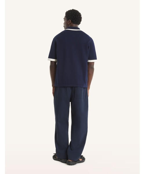 Maison Kitsune（メゾンキツネ）の「COTTON KNITTED COMFORT POLO（ポロシャツ・メンズ・ネイビー・XL/L）」の5枚目の写真