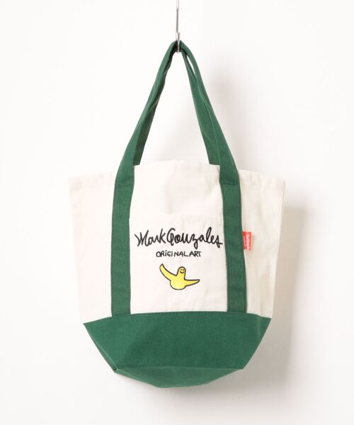 Mark Gonzales（マーク・ゴンザレス）の「【Mark Gonzaless】キャンバス 刺繍ロゴ ミニ トートバッグ（トートバッグ・メンズ・ブラック/ピンク/グリーン/ミント/ネイビー・FREE）」の2枚目の写真