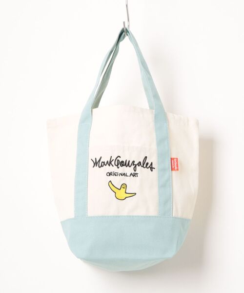 Mark Gonzales（マーク・ゴンザレス）の「【Mark Gonzaless】キャンバス 刺繍ロゴ ミニ トートバッグ（トートバッグ・メンズ・ブラック/ピンク/グリーン/ミント/ネイビー・FREE）」の3枚目の写真