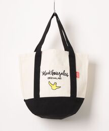 【Mark Gonzaless】キャンバス 刺繍ロゴ ミニ トートバッグ