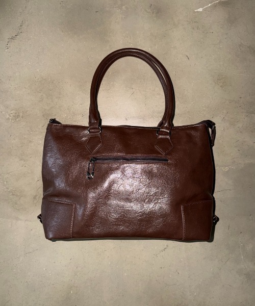 SHAGGIE(シャギー)の「スタッズ付きヴィンテージ風ハンドバッグ(ハンドバッグ・レディース・ベージュ/ブラック/ブラウン・FREE)」の9枚目の写真