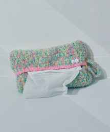 macaroni edge（マカロニエッジ）の「〈macaroni edge/マカロニエッジ〉毛糸のティッシュカバー（インテリア雑貨）」