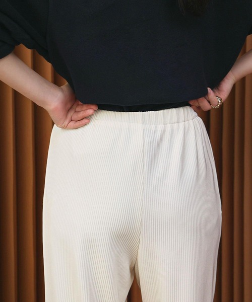 ELFRANK（エルフランク）の「【2026AW】【S～Lサイズ展開】リブイージージョガーパンツ【洗える】《着用動画あり》（その他パンツ・レディース・ネイビー/オフホワイト/ブラック・S/M/L）」の12枚目の写真