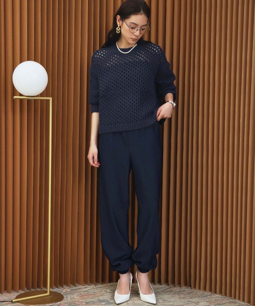 ELFRANK（エルフランク）の「【2026AW】【S～Lサイズ展開】リブイージージョガーパンツ【洗える】《着用動画あり》（その他パンツ・レディース・ネイビー/オフホワイト/ブラック・S/M/L）」の20枚目の写真
