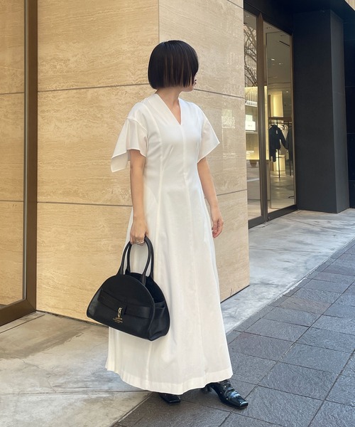 AKIRANAKA(アキラナカ)の「【AKIRANAKA/アキラナカ】Tamara drape sleeve dress WH(ワンピース・レディース・ホワイト・1/2/3)」の18枚目の写真