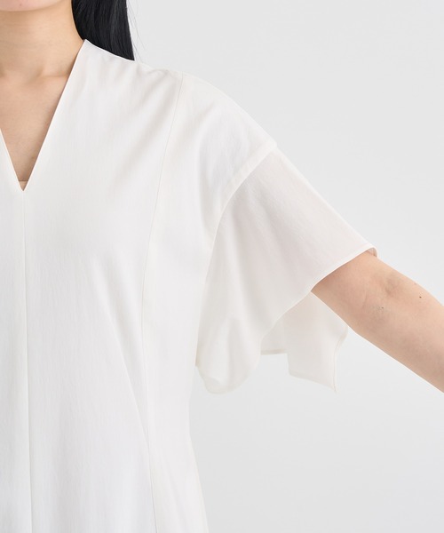 AKIRANAKA(アキラナカ)の「【AKIRANAKA/アキラナカ】Tamara drape sleeve dress WH(ワンピース・レディース・ホワイト・1/2/3)」の15枚目の写真