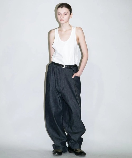 my beautiful landlet(マイビューティフルランドレット)の「【my beautiful landlet】12.5oz DENIM 5-POCKET PANTS - rigid(デニムパンツ・メンズ・インディゴブルー・0/1/2)」の1枚目の写真