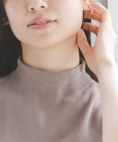 norme(ノーム)の「norme/ノーム tag chain necklace(ゴールド)(ネックレス・レディース・ゴールド・FREE)」の2枚目の写真