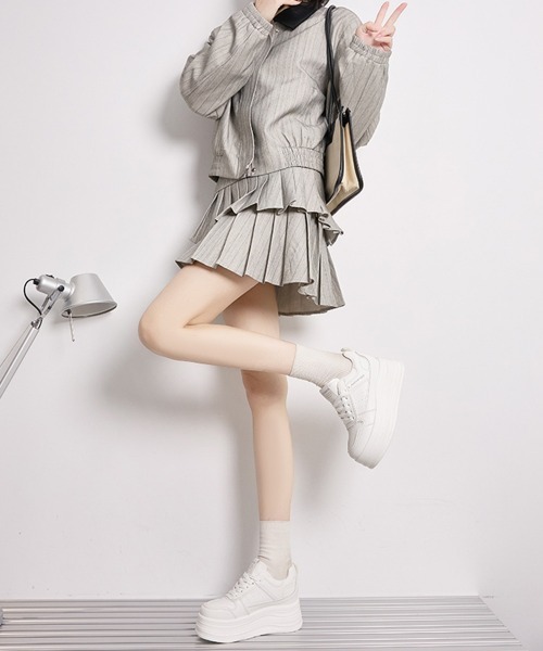 Miniministore(ミニミニストア)の「厚底スニーカーボリュームソールレディース(スニーカー・レディース・ブラック/ホワイト・24.5cm/24.0cm/23.5cm/23.0cm/22.5cm)」の10枚目の写真