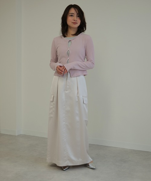 LYORI(リオリ)の「レイヤードリブカットソートップス(Tシャツ/カットソー・レディース・グレー/PINK・FREE)」の12枚目の写真