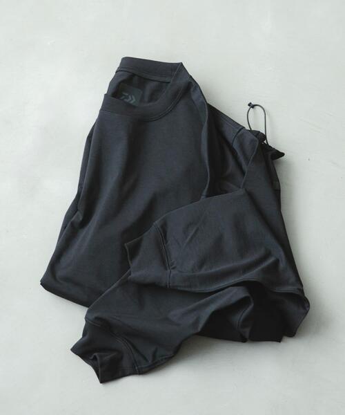 DAIWA PIER39（ダイワピア39）の「DAIWA PIER39　TECH DRAWSTRING TEE L/S（Tシャツ/カットソー・メンズ・ホワイト/ブラック/ネイビー/グレー・SMALL/MEDIUM/LARGE/X-LARGE）」の3枚目の写真