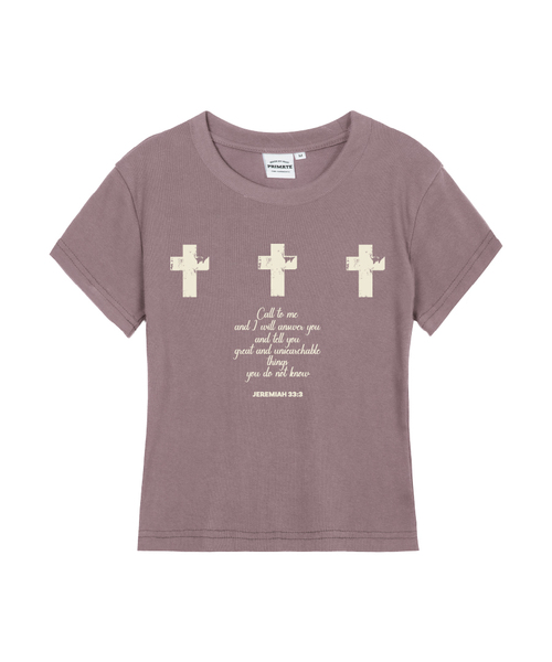 PRIMATE（プライメイト）の「JAYDEN レディース スリムフィット 半袖Tシャツ 6 COLORS（Tシャツ/カットソー・レディース・ブラック/クリーム/チャコール/カーキ/ラベンダー/ホワイト・SMALL/MEDIUM/LARGE）」の6枚目の写真