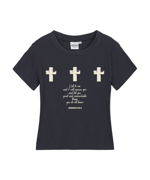 PRIMATE（プライメイト）の「JAYDEN レディース スリムフィット 半袖Tシャツ 6 COLORS（Tシャツ/カットソー・レディース・ブラック/クリーム/チャコール/カーキ/ラベンダー/ホワイト・SMALL/MEDIUM/LARGE）」の3枚目の写真