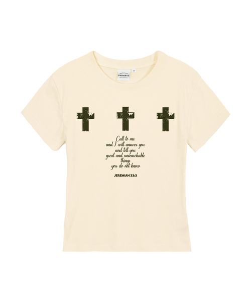 PRIMATE（プライメイト）の「JAYDEN レディース スリムフィット 半袖Tシャツ 6 COLORS（Tシャツ/カットソー・レディース・ブラック/クリーム/チャコール/カーキ/ラベンダー/ホワイト・SMALL/MEDIUM/LARGE）」の4枚目の写真