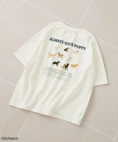 Green Parks(グリーンパークス)の「シュライヒコラボロゴTシャツ(Tシャツ/カットソー・レディース・チャコールグレー/ブラウン/オフホワイト・FREE)」の9枚目の写真