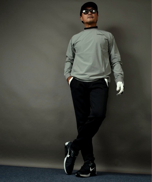 COMON GOLF(コモンゴルフ)の「NO!SHANKシリーズ 撥水加工 ストレッチ ゴルフプルオーバー(その他トップス・メンズ・ネイビー/サンドグレー・XXXL/L/M/XXL/XL)」の12枚目の写真