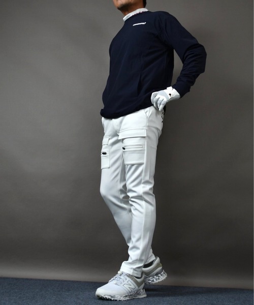 COMON GOLF(コモンゴルフ)の「NO!SHANKシリーズ 撥水加工 ストレッチ ゴルフプルオーバー(その他トップス・メンズ・ネイビー/サンドグレー・XXXL/L/M/XXL/XL)」の5枚目の写真