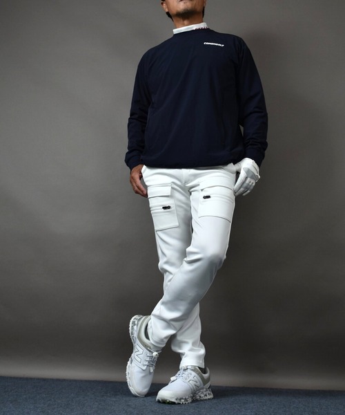 COMON GOLF(コモンゴルフ)の「NO!SHANKシリーズ 撥水加工 ストレッチ ゴルフプルオーバー(その他トップス・メンズ・ネイビー/サンドグレー・XXXL/L/M/XXL/XL)」の6枚目の写真