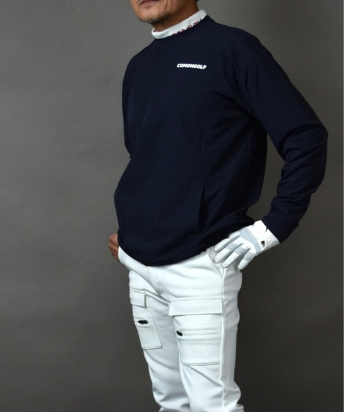 COMON GOLF(コモンゴルフ)の「NO!SHANKシリーズ 撥水加工 ストレッチ ゴルフプルオーバー(その他トップス・メンズ・ネイビー/サンドグレー・XXXL/L/M/XXL/XL)」の9枚目の写真