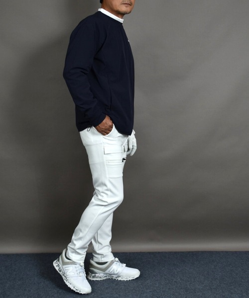COMON GOLF(コモンゴルフ)の「NO!SHANKシリーズ 撥水加工 ストレッチ ゴルフプルオーバー(その他トップス・メンズ・ネイビー/サンドグレー・XXXL/L/M/XXL/XL)」の19枚目の写真