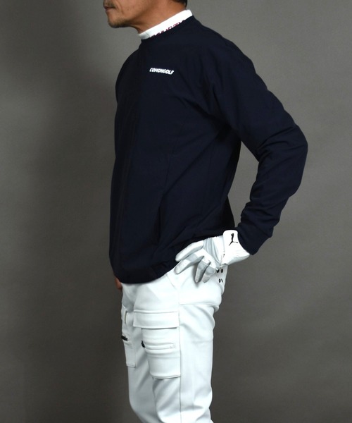 COMON GOLF(コモンゴルフ)の「NO!SHANKシリーズ 撥水加工 ストレッチ ゴルフプルオーバー(その他トップス・メンズ・ネイビー/サンドグレー・XXXL/L/M/XXL/XL)」の21枚目の写真