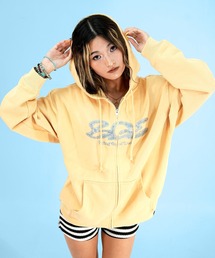 BGL（ビージーエル）の「RHINESTONE LOGO ZIP PARKA / ラインストーン / ロゴ / キラキラ / Y2K / 韓国ストリート　ジップパーカー（パーカー）」