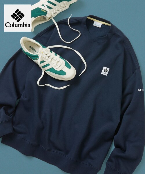 Columbia(コロンビア)の「限定展開 Columbia×FREAK'S STORE コロンビア 別注 インペリアルパーク ワンポイントロゴ クルーネックスウェット(スウェット・メンズ・ベージュ/チャコールグレー/ブラック/ネイビー/グレー・SMALL/X-LARGE/LARGE/MEDIUM)」の5枚目の写真