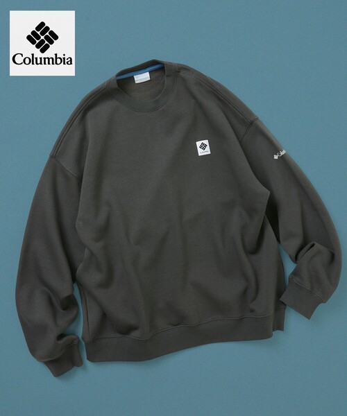 Columbia(コロンビア)の「限定展開 Columbia×FREAK'S STORE コロンビア 別注 インペリアルパーク ワンポイントロゴ クルーネックスウェット(スウェット・メンズ・ベージュ/チャコールグレー/ブラック/ネイビー/グレー・SMALL/X-LARGE/LARGE/MEDIUM)」の2枚目の写真