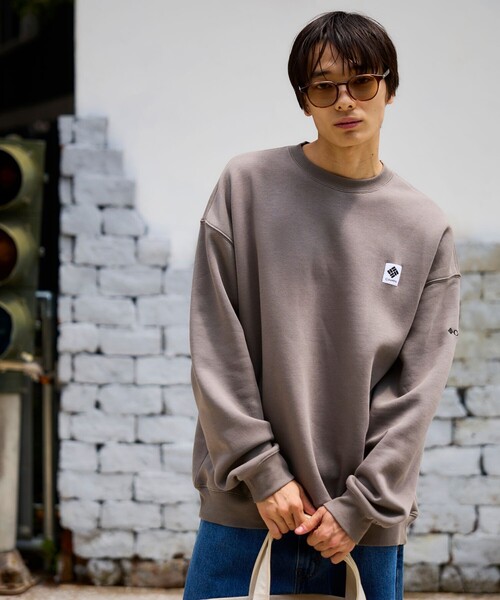 Columbia(コロンビア)の「限定展開 Columbia×FREAK'S STORE コロンビア 別注 インペリアルパーク ワンポイントロゴ クルーネックスウェット(スウェット・メンズ・ベージュ/チャコールグレー/ブラック/ネイビー/グレー・SMALL/X-LARGE/LARGE/MEDIUM)」の18枚目の写真
