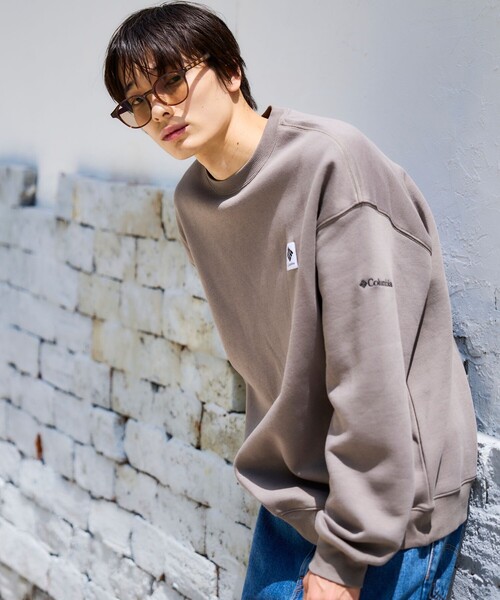 Columbia(コロンビア)の「限定展開 Columbia×FREAK'S STORE コロンビア 別注 インペリアルパーク ワンポイントロゴ クルーネックスウェット(スウェット・メンズ・ベージュ/チャコールグレー/ブラック/ネイビー/グレー・SMALL/X-LARGE/LARGE/MEDIUM)」の21枚目の写真