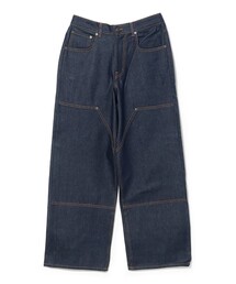 NEO BLUE / Double Knee Super Baggy Jeans