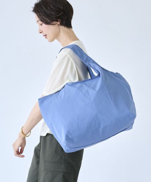 Belle Maison(ベルメゾン)の「ポケッタブル!レジかご1個分の保冷お買い物バッグ(トートバッグ・レディース・ブルーグレー/チャコール/アイボリー・-)」の3枚目の写真