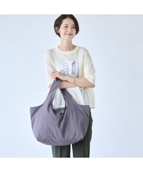 Belle Maison(ベルメゾン)の「ポケッタブル!レジかご1個分の保冷お買い物バッグ(トートバッグ・レディース・ブルーグレー/チャコール/アイボリー・-)」の18枚目の写真
