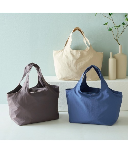 Belle Maison(ベルメゾン)の「ポケッタブル!レジかご1個分の保冷お買い物バッグ(トートバッグ・レディース・ブルーグレー/チャコール/アイボリー・-)」の20枚目の写真
