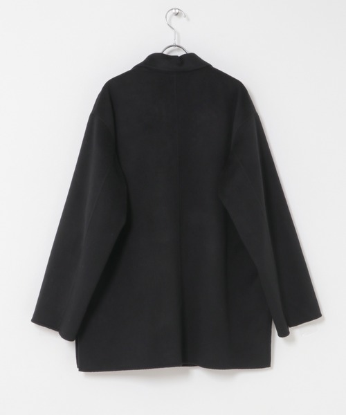 URBAN RESEARCH ROSSO WOMEN(アーバンリサーチ ロッソ)の「カシミヤビーバージャケットコート(チェスターコート・レディース・ブラック/キャメル・FREE)」の20枚目の写真