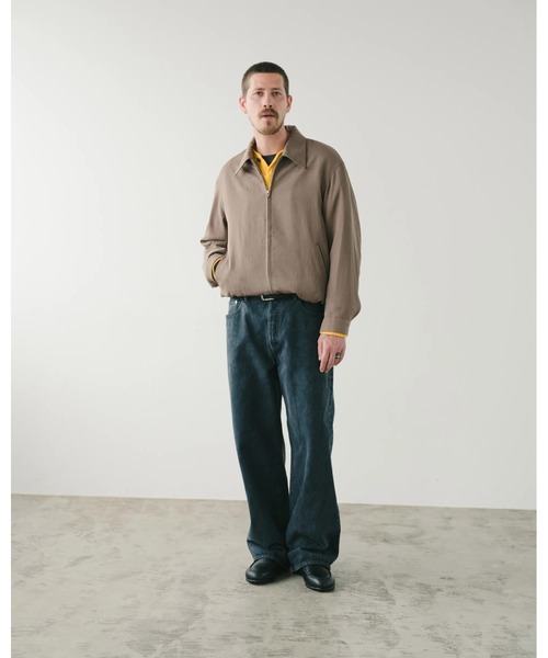 SimplyComplicated(シンプリーコンプリケイテッド)の「EVERYDAY VIRGIN WOOL SHIRT JACKET(ブルゾン・メンズ・チャコールグレー/ライトブラウン・1/2)」の5枚目の写真
