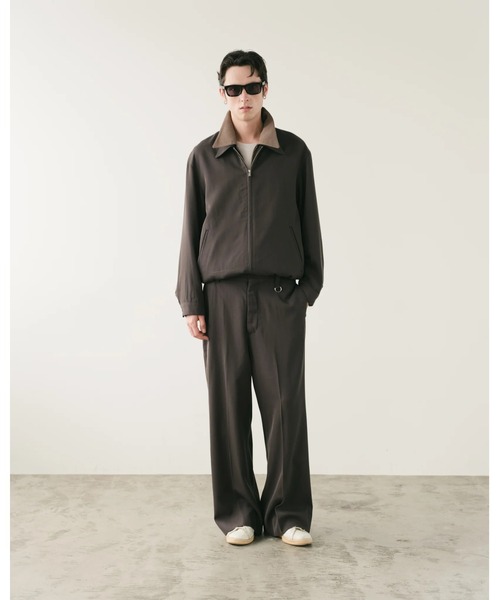 SimplyComplicated(シンプリーコンプリケイテッド)の「EVERYDAY VIRGIN WOOL SHIRT JACKET(ブルゾン・メンズ・チャコールグレー/ライトブラウン・1/2)」の6枚目の写真