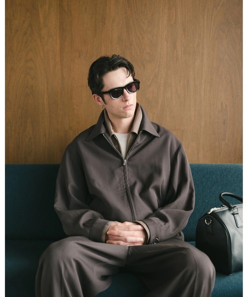 SimplyComplicated(シンプリーコンプリケイテッド)の「EVERYDAY VIRGIN WOOL SHIRT JACKET(ブルゾン・メンズ・チャコールグレー/ライトブラウン・1/2)」の10枚目の写真
