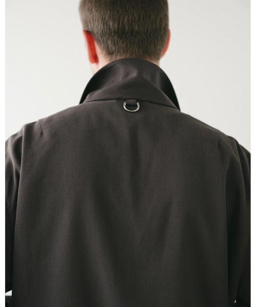 SimplyComplicated(シンプリーコンプリケイテッド)の「EVERYDAY VIRGIN WOOL SHIRT JACKET(ブルゾン・メンズ・チャコールグレー/ライトブラウン・1/2)」の12枚目の写真