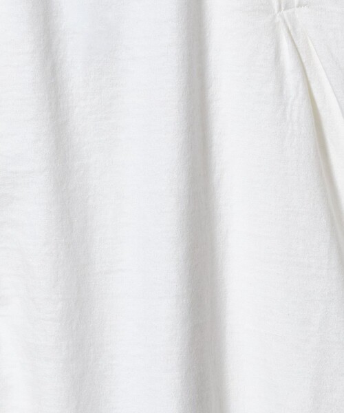 6(ロク)の「<6(ROKU)>コットン タック ロングスリーブ Tシャツ(Tシャツ/カットソー・レディース・ホワイト/グレー系・FREE)」の14枚目の写真