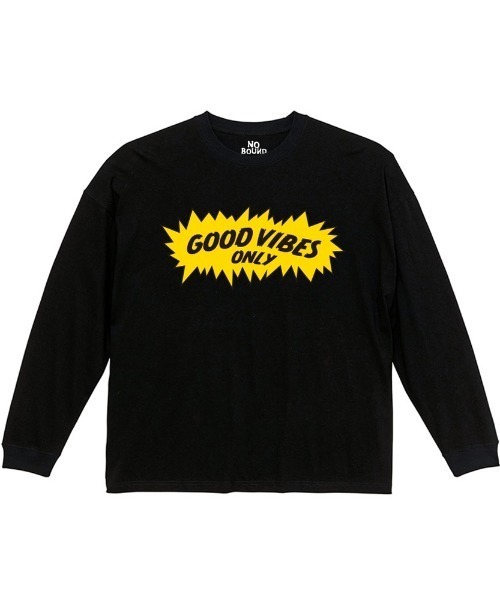 NOBOUND(ノーバウンド)の「NOBOUND(ノーバウンド) 長袖Tシャツ ロゴ プリント ボックスシルエット トップス カットソー レディース ユニセックス ストリート(Tシャツ/カットソー・レディース・ブラック/ホワイト/グレイッシュブルー・S)」の3枚目の写真