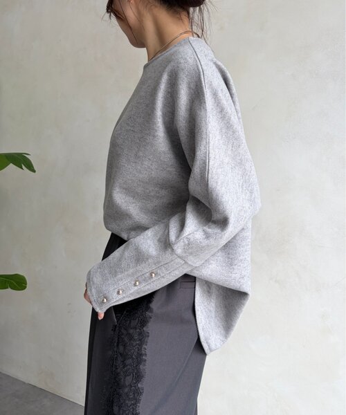Jena espace merveilleux（ジェナ　エスパスメルヴェイユ）の「起毛チュニックカットソー（Tシャツ/カットソー・レディース・アイボリー/ライトグレー・FREE）」の13枚目の写真
